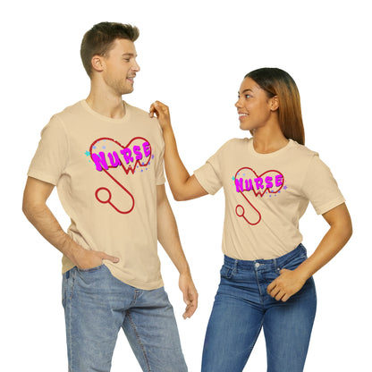 Nurse Love Unisex Jersey Tee Bella+Canvas 3001 Healthcare Gift Medical Students, Soft Fabric, Various Sizes Available