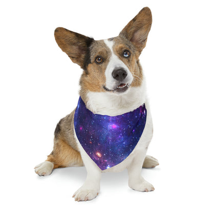Purple Beyond the Stars Outer Space Out of this World Pet Bandana Collar