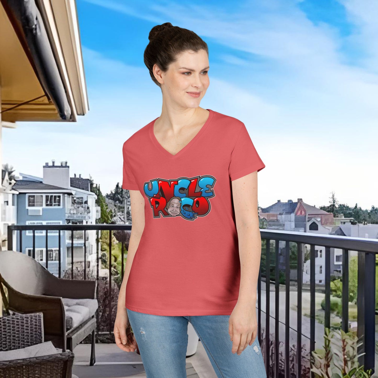 The Uncle Rico Show Lady Dabblers Special Edition Ladies' V-Neck T-Shirt