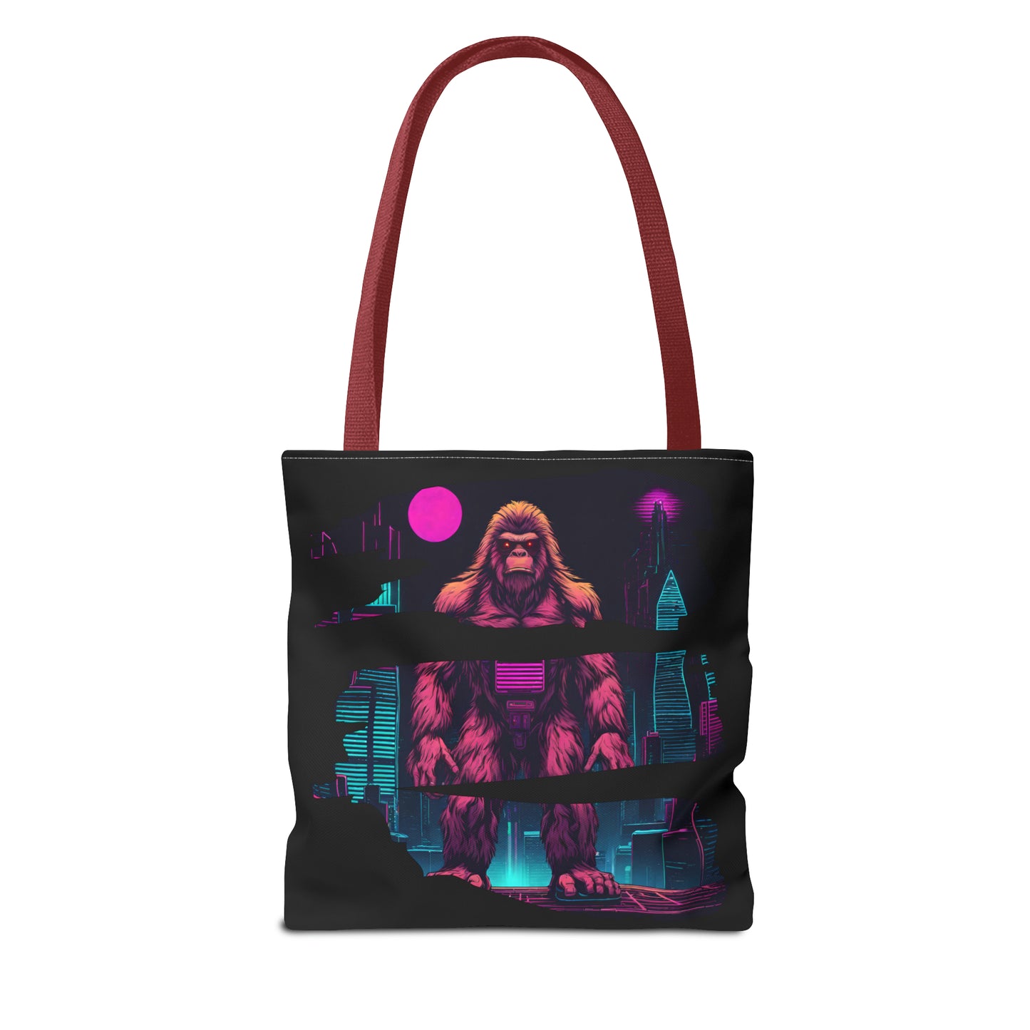 Bigfoot in a Cyber City AOP Tote Bag