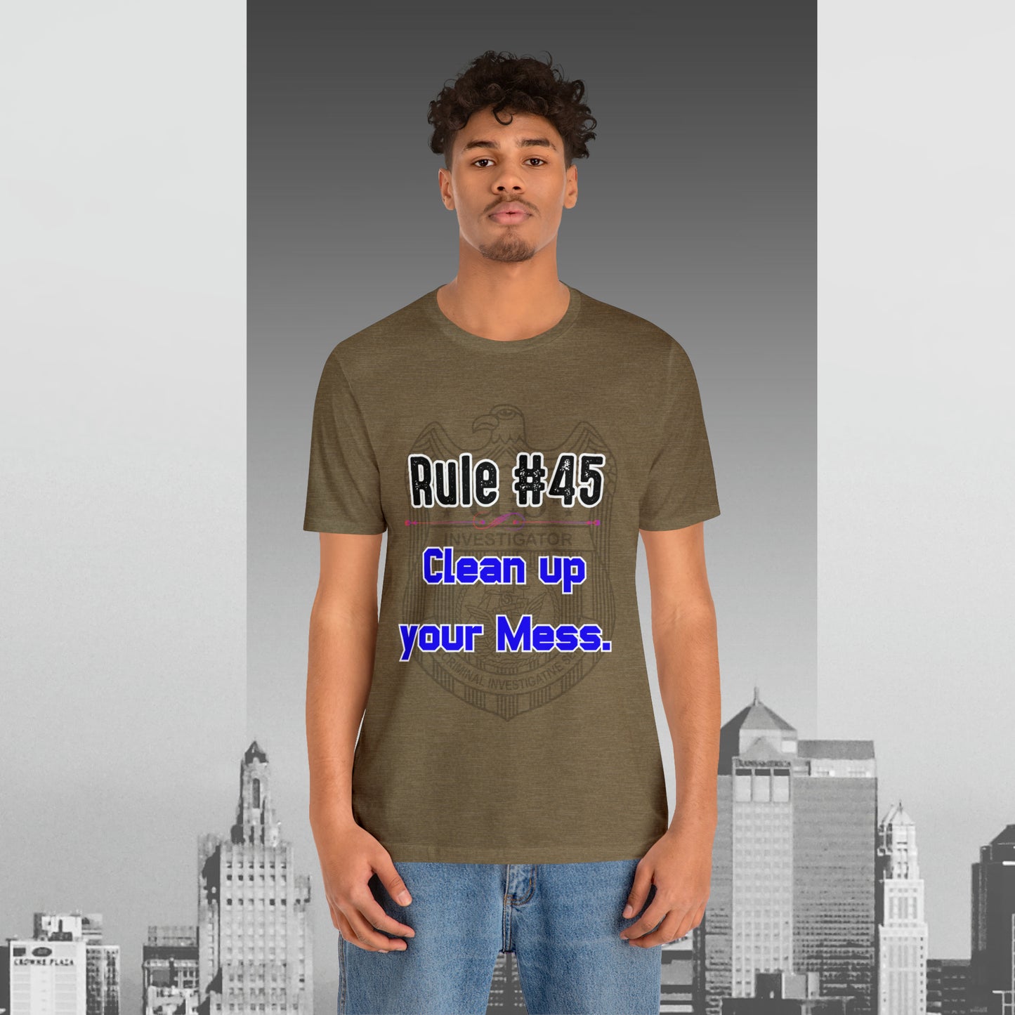 Rules of Gibbs #45 Clean up your Mess Unisex Jersey Short Sleeve Tee