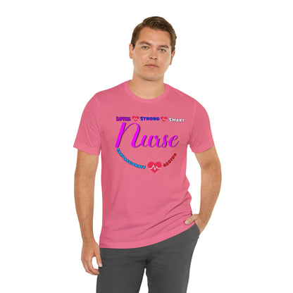 Comfy and Cozy Nurse Bella+Canvas 3001 Jersey T-Shirt: Perfect Gift for Nurses and Nursing Students, Soft Fabric, Various Sizes Available