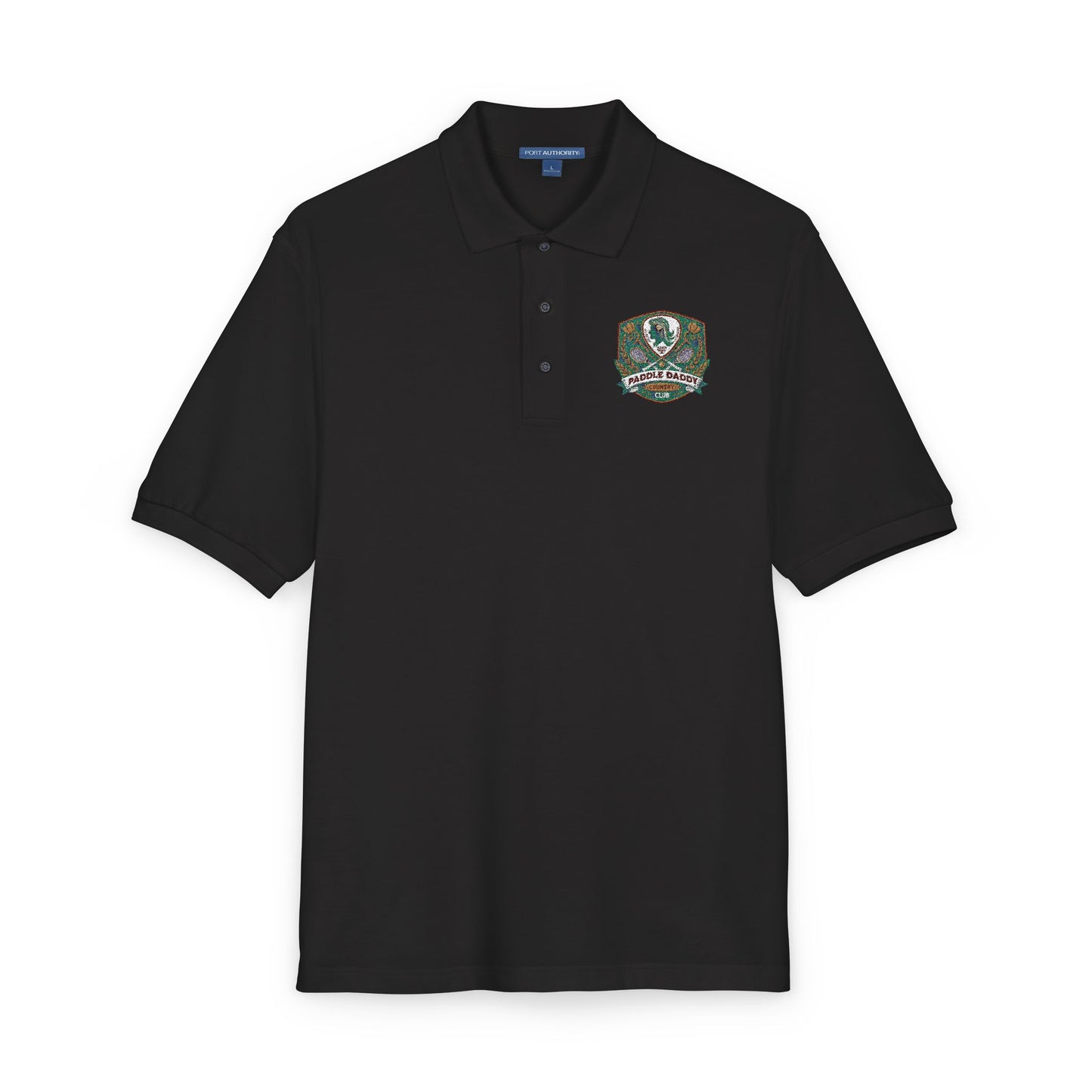 Paddle Daddy Country Club Polo  Embroidered Unisex Elegance for the Ironically Elite