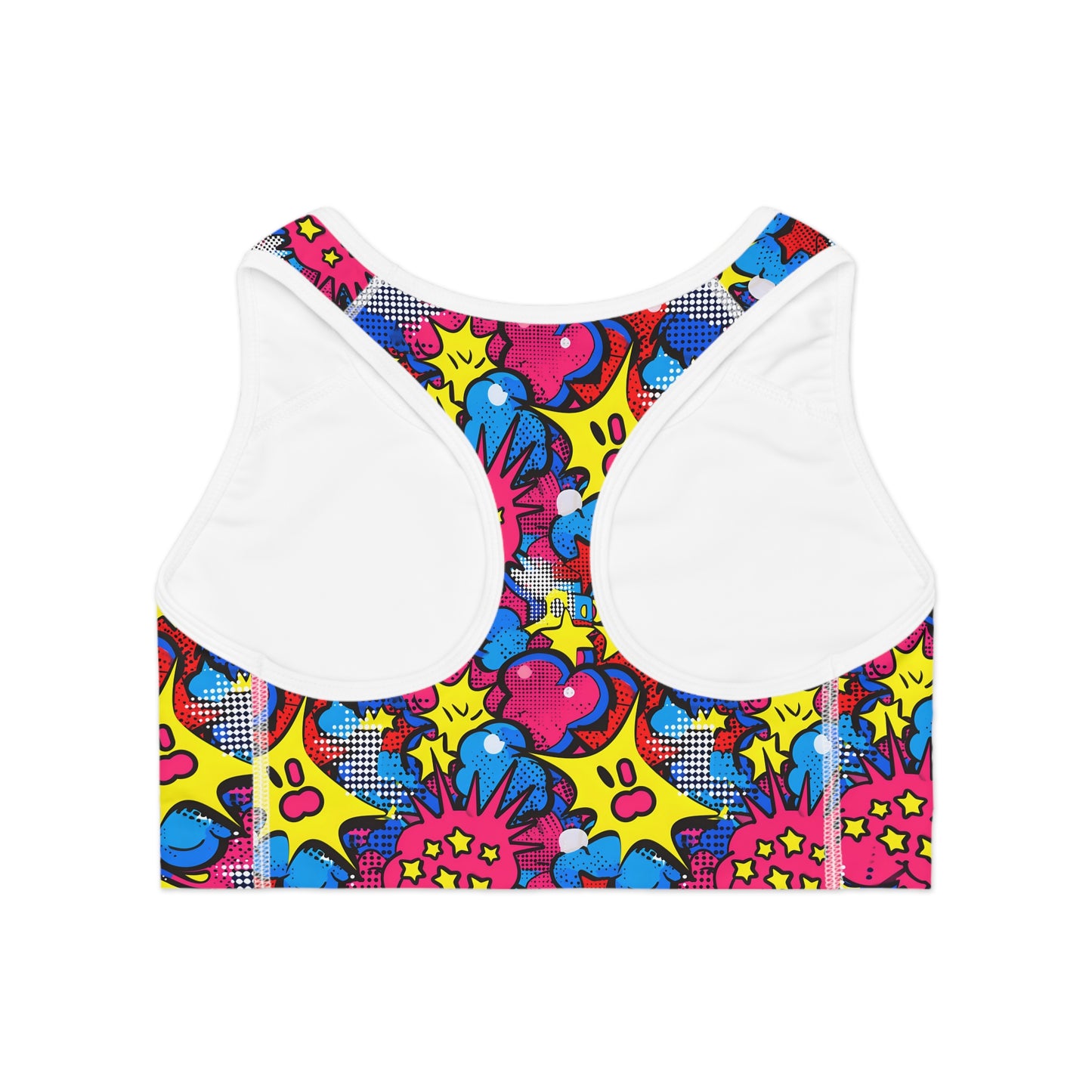 Vibrant Abstract Pop Art Women's Sports Bra (AOP)