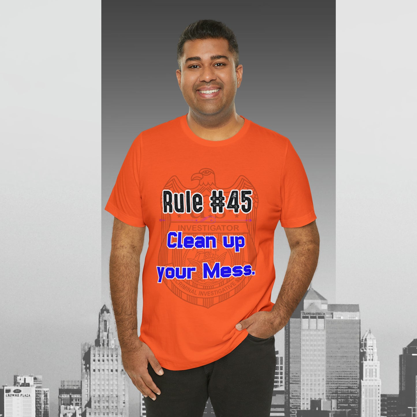 Rules of Gibbs #45 Clean up your Mess Unisex Jersey Short Sleeve Tee