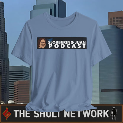 Slobbering Juan Podcast T-Shirt — Retro Logo Tee for Fans