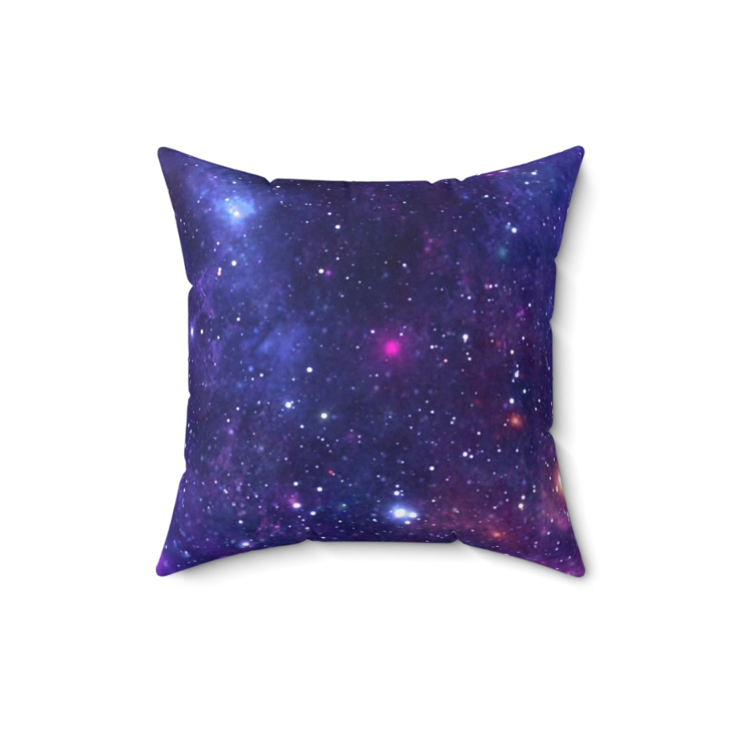 Purple Beyond the Stars Outer Space Out of this World Spun Polyester Square Pillow