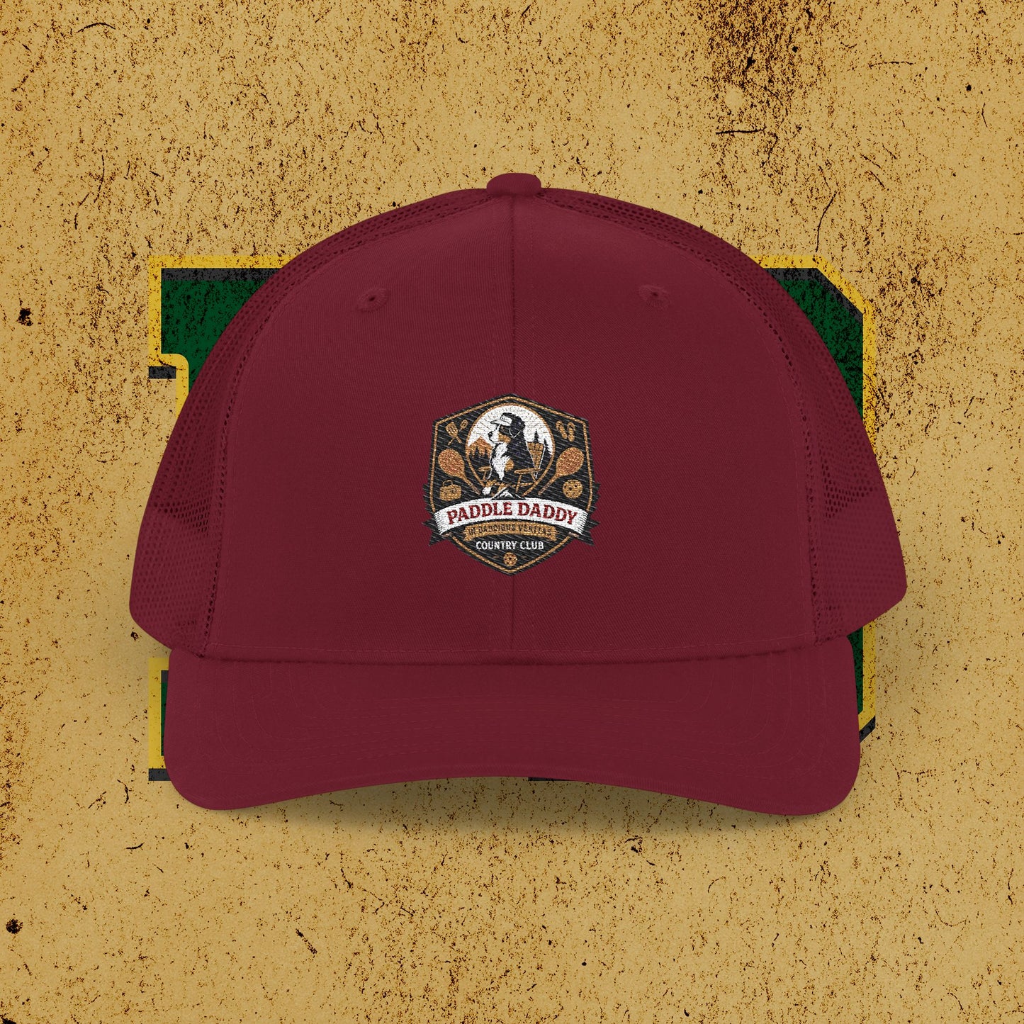 Paddle Daddy Snapback – Chloe-Stamped Club Lid Rustic Embroidered Snapback Trucker Cap, Outdoor Adventure Hat, Camping Gift, Fishing Gear, Unisex Cap