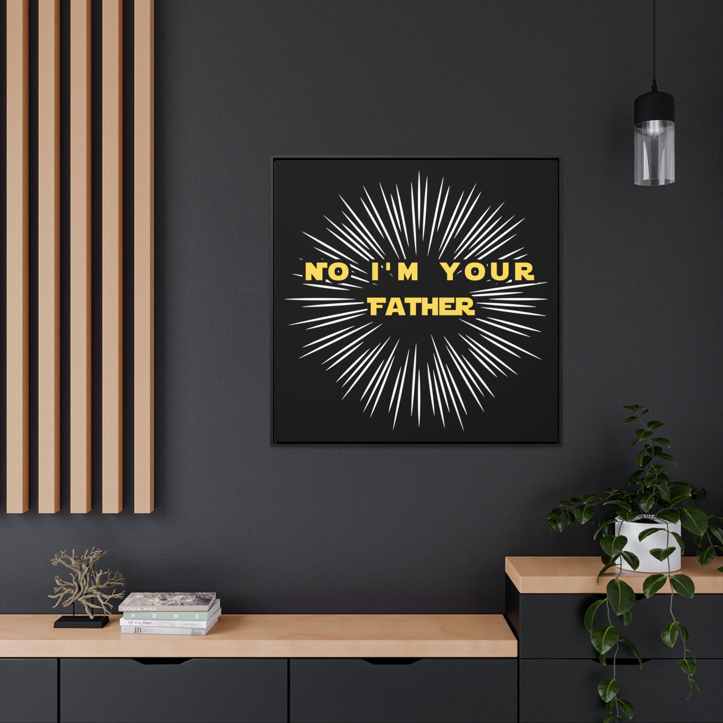 Star Wars Inspired No I'm Your Father Gallery Canvas Wraps, Square Frame