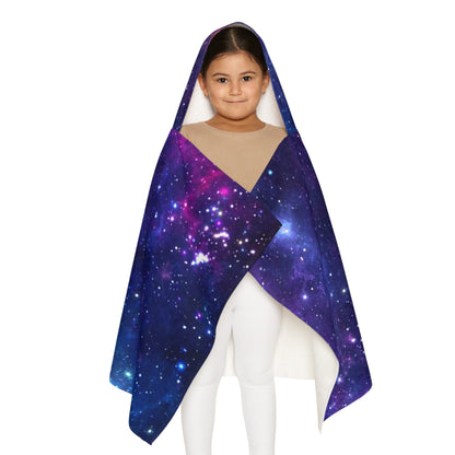Purple Beyond the Stars Outer Space Out of this World Youth Hooded Towel
