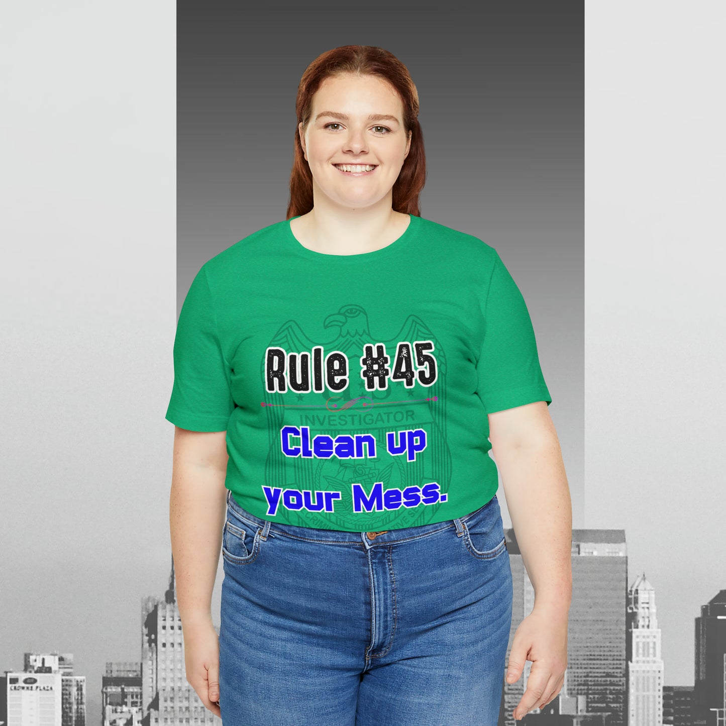 Rules of Gibbs #45 Clean up your Mess Unisex Jersey Short Sleeve Tee