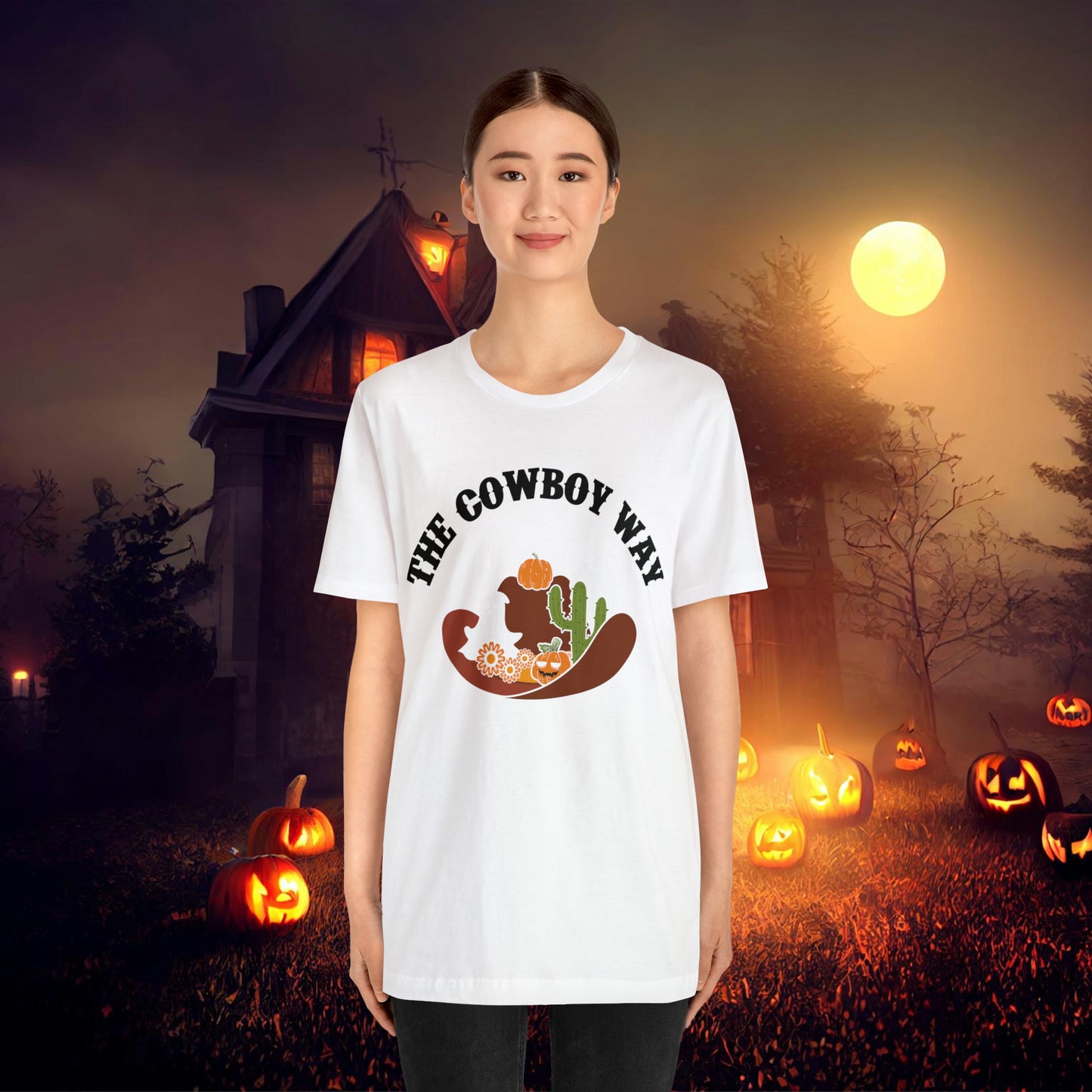 The Cowboy Way Retro Halloween Unisex Jersey Short Sleeve Tee