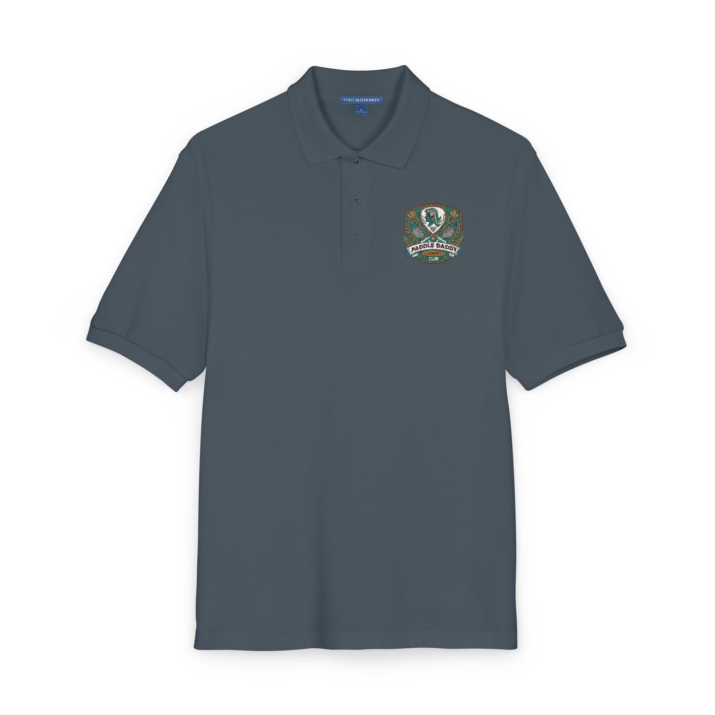 Paddle Daddy Country Club Polo  Embroidered Unisex Elegance for the Ironically Elite