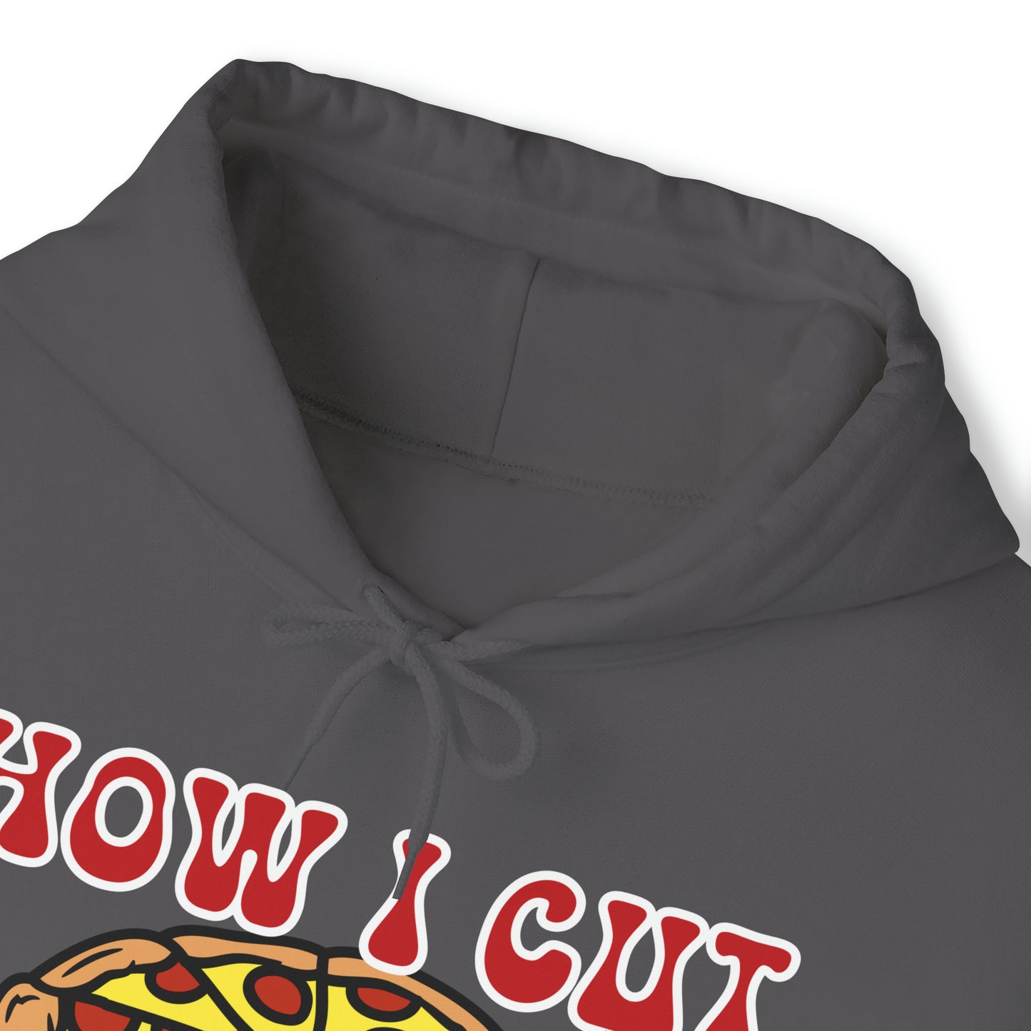 How I Cut Carbs Unisex Heavy Blend™ Hooded Sweatshirt Funny Pizza