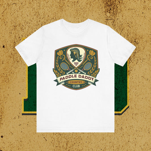 Paddle Daddy Country Club Tee  Where Prestige Meets Pickleball and Dad Jokes
