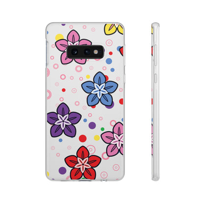 Retro Colorful Flowers Flexi Cases for IPhone and Samsung