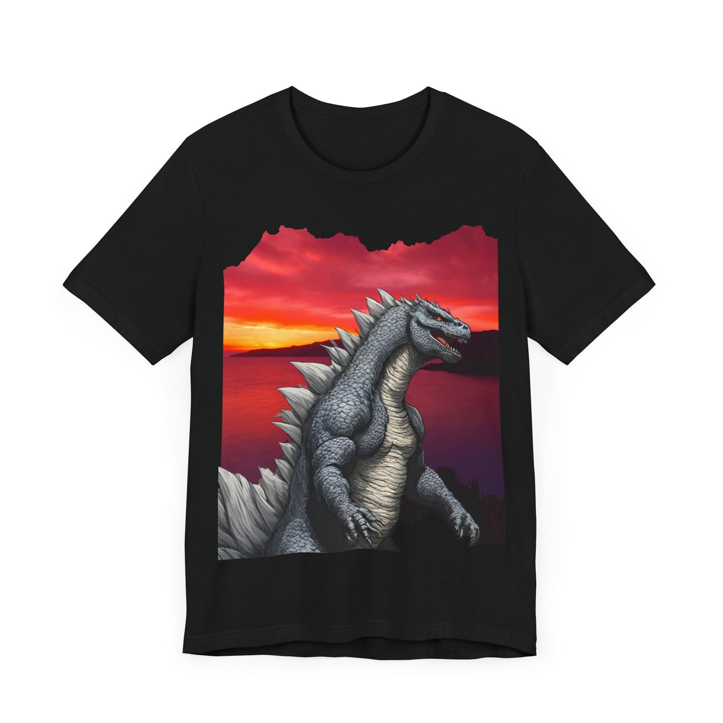 🦎 “Godzilla-Inspired Lizard Unleashed Tee: Roar Your Style!” 🌟Unisex Jersey Short Sleeve Tee