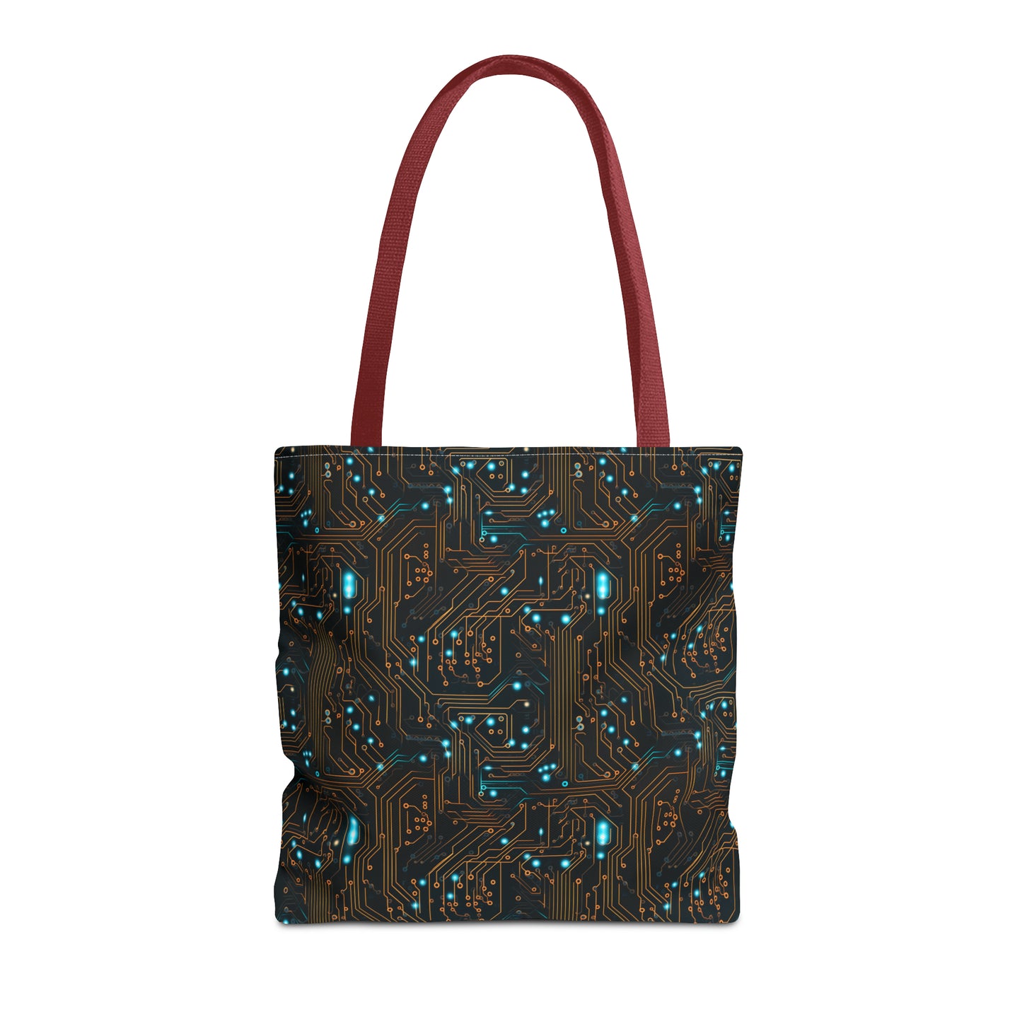 Golden Circuit Board AOP Tote Bag