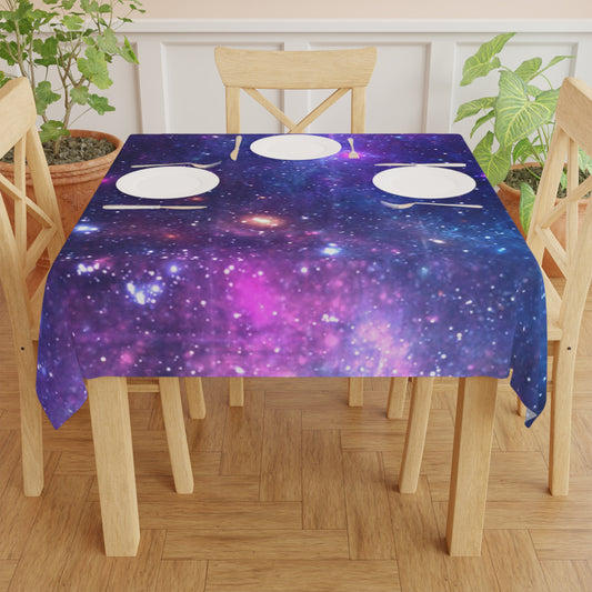 Purple Beyond the Stars Outer Space Out of this World Tablecloth