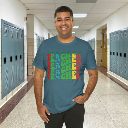 Colorful Teacher Unisex Jersey Short Sleeve Tee