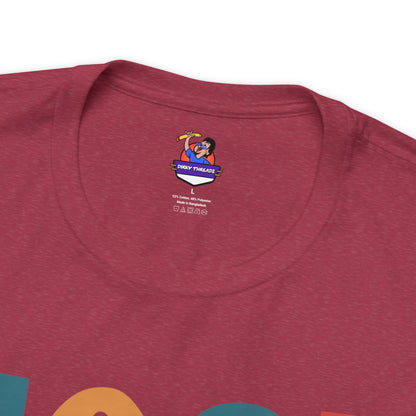 Colorful Good Vibes Only Unisex Jersey Short Sleeve Tee