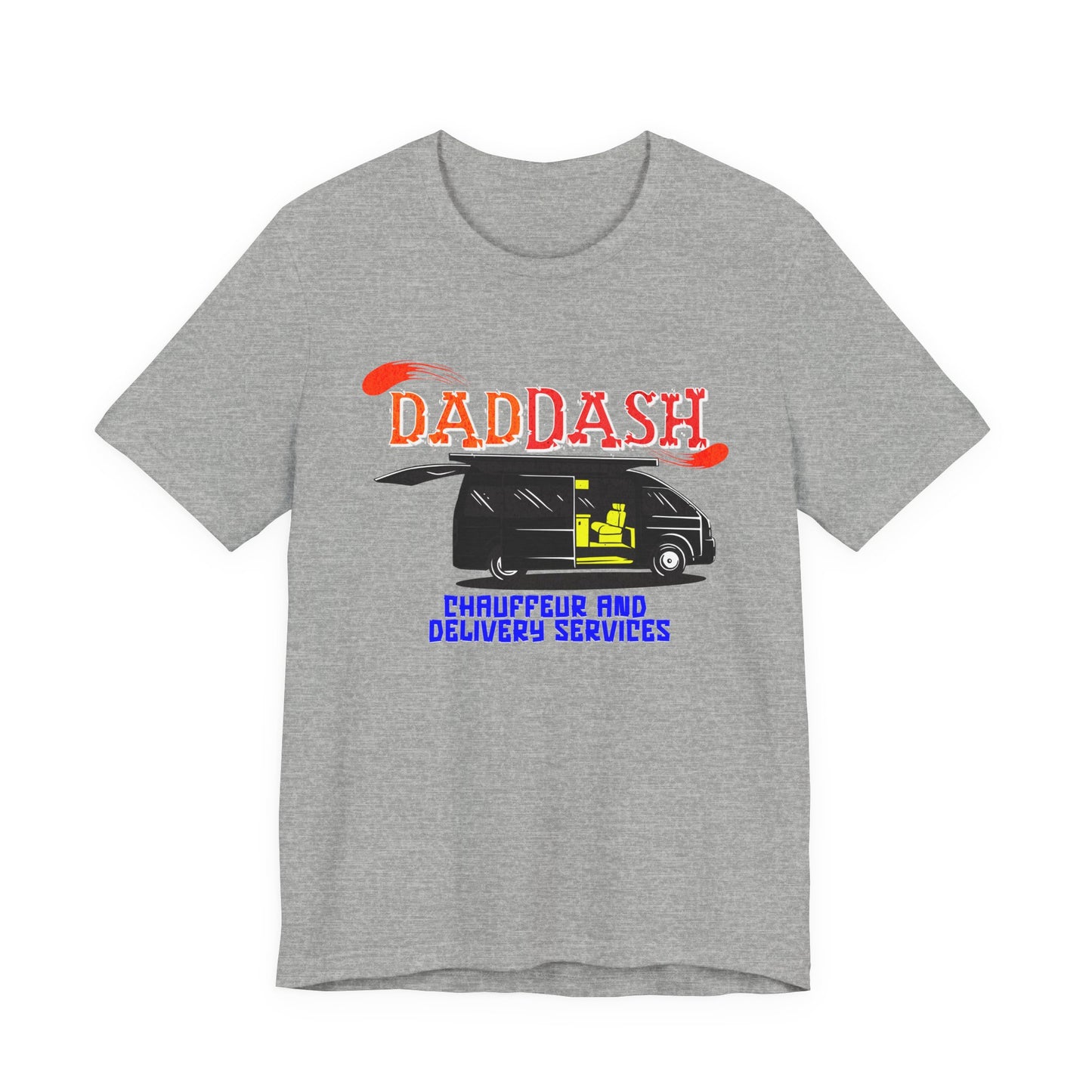Dad Dash T-Shirt, Unisex Short Sleeve Tee for Dads, Funny Father's Day Gift, Auto Dad Humor Shirt