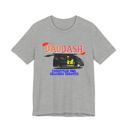 Dad Dash T-Shirt, Unisex Short Sleeve Tee for Dads, Funny Father's Day Gift, Auto Dad Humor Shirt