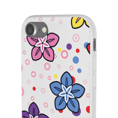 Retro Colorful Flowers Flexi Cases for IPhone and Samsung