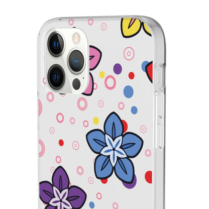 Retro Colorful Flowers Flexi Cases for IPhone and Samsung