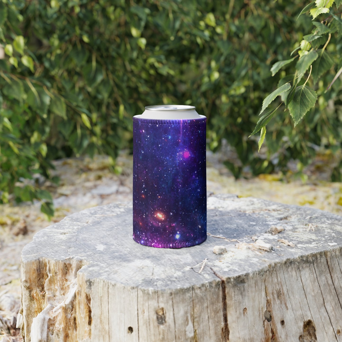 Purple Beyond the Stars Outer Space Out of this World Stubby Cooler