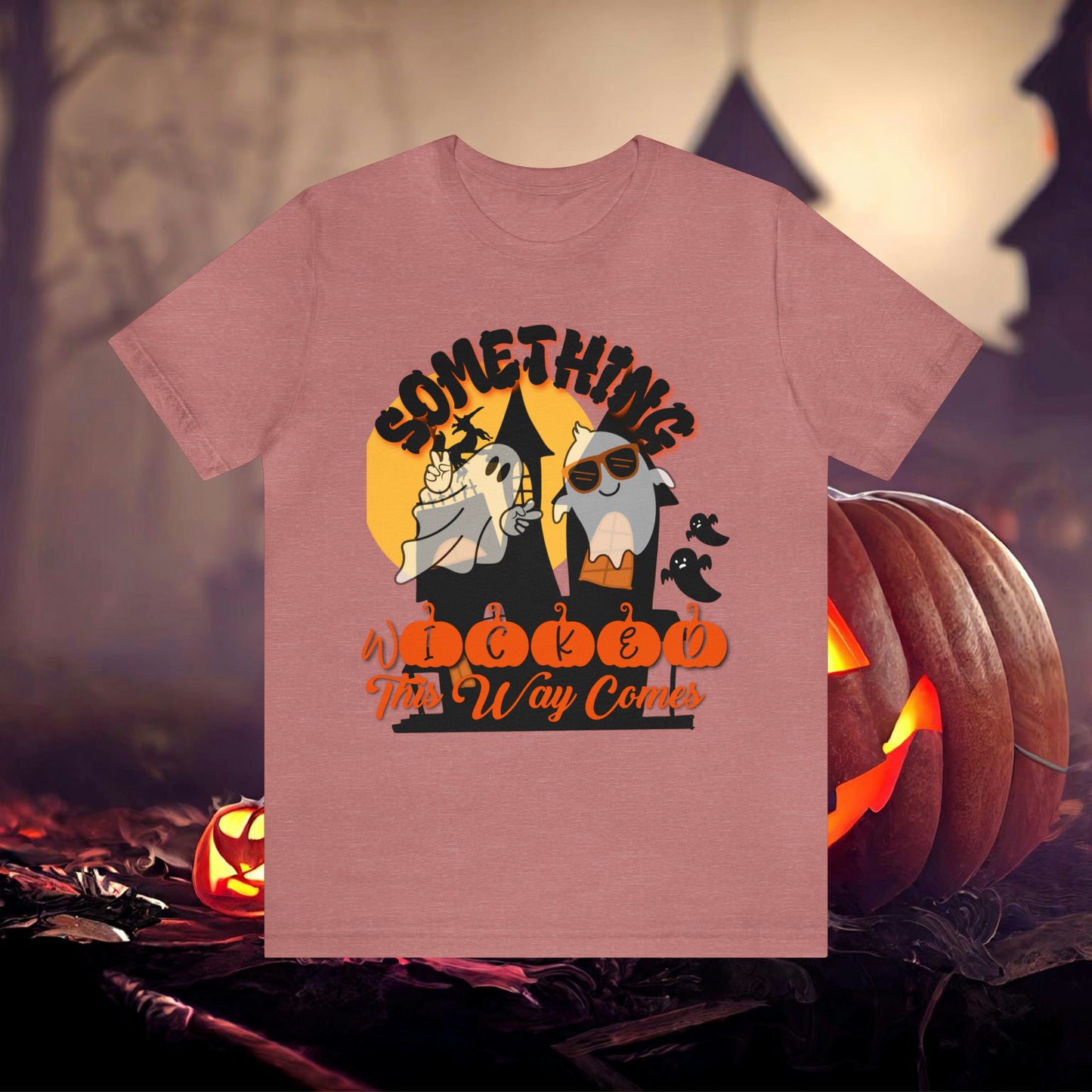 Something Wicked this Way Comes Halloween Unisex Jersey Short Sleeve Tee Gifts for Her Gifts for Him