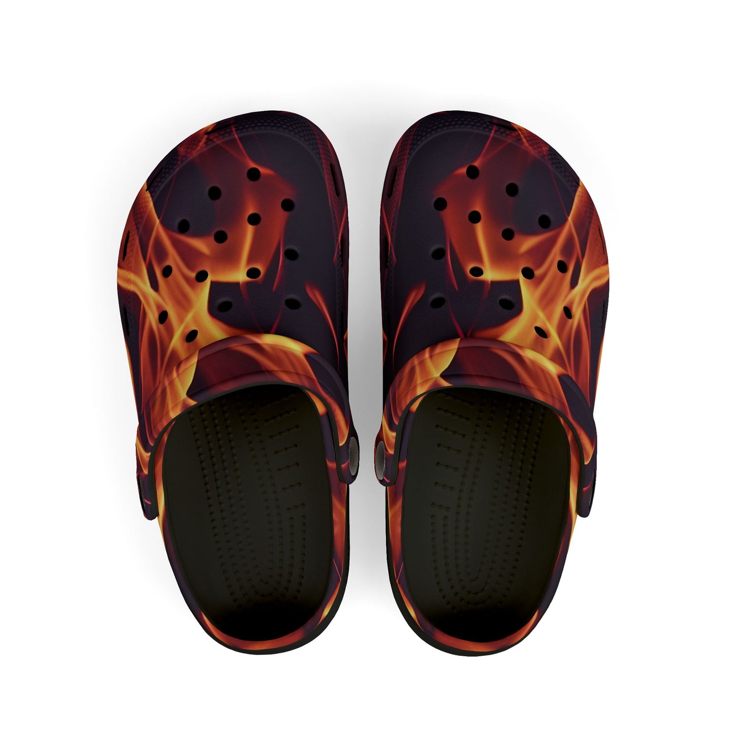 Kids Flame-Pattern, Fun Kids Footwear, Summer Clogs, Outdoor Slip-Ons, Unique Play Shoes, Birthday Gift Idea