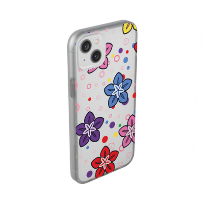 Retro Colorful Flowers Flexi Cases for IPhone and Samsung
