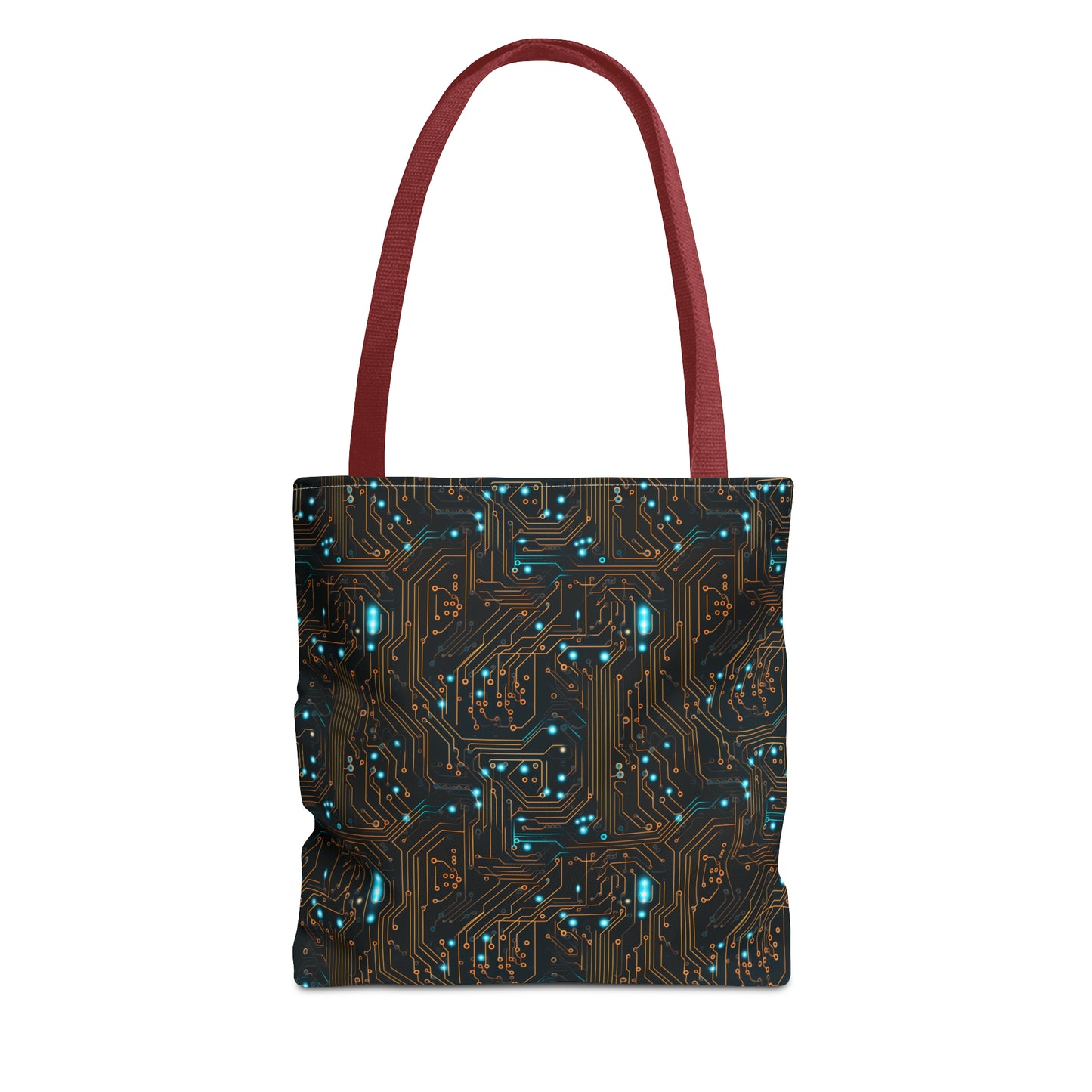 Golden Circuit Board AOP Tote Bag