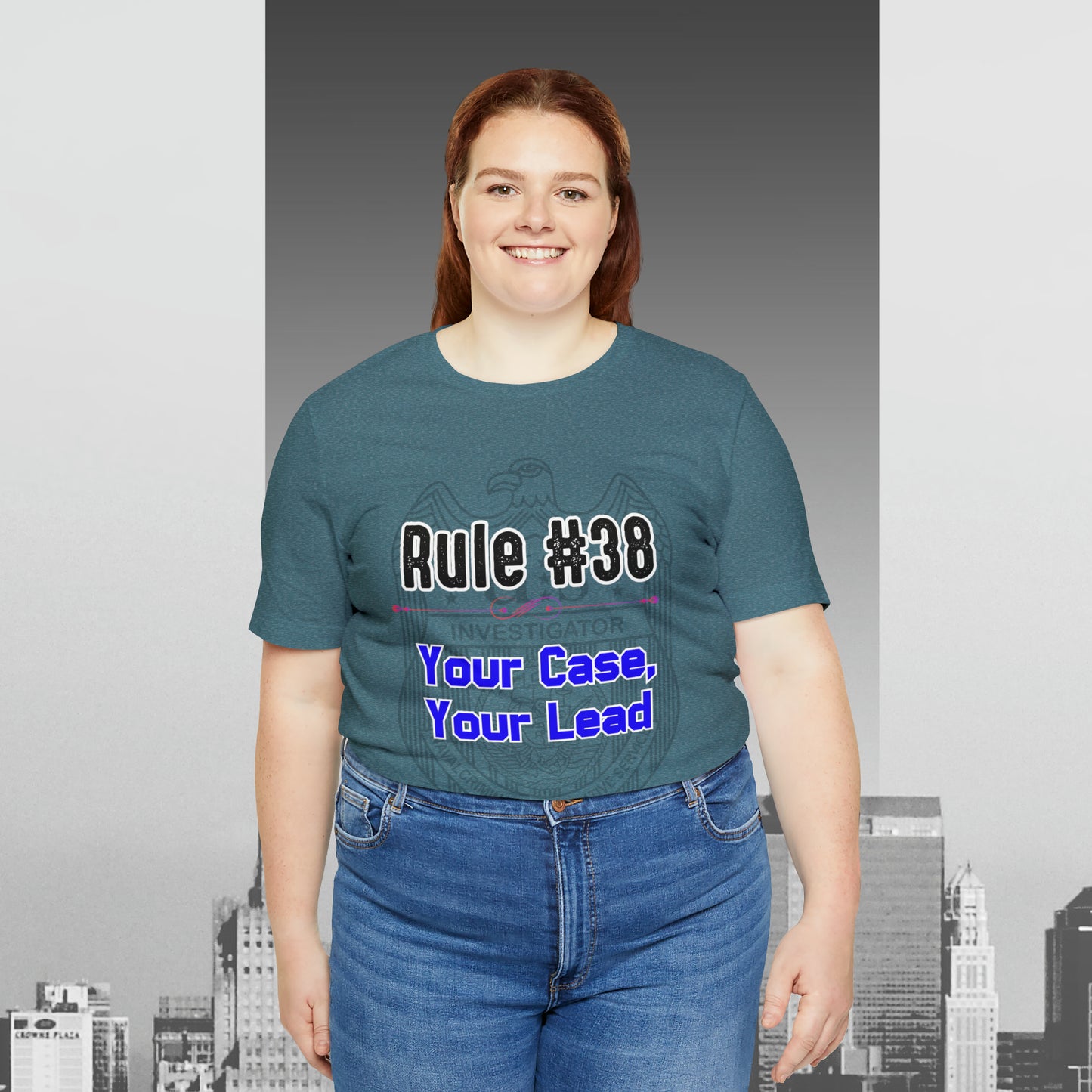 Rules of Gibbs #38 Your Case, Your Lead Unisex Jersey Short Sleeve Tee