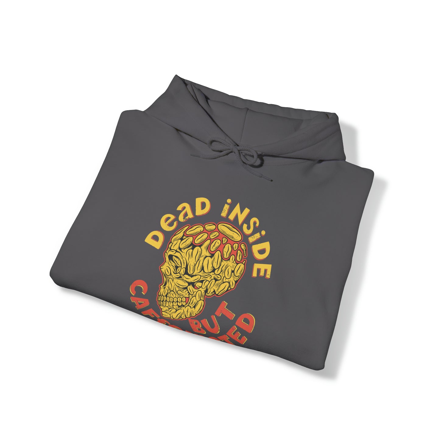 Dead Inside But Caffeinated Unisex Heavy Blend™ Hooded Sweatshirt