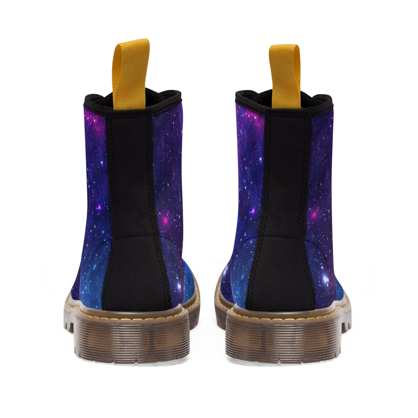 Purple Beyond the Stars Outer Space Out of this World Women's Canvas Boots