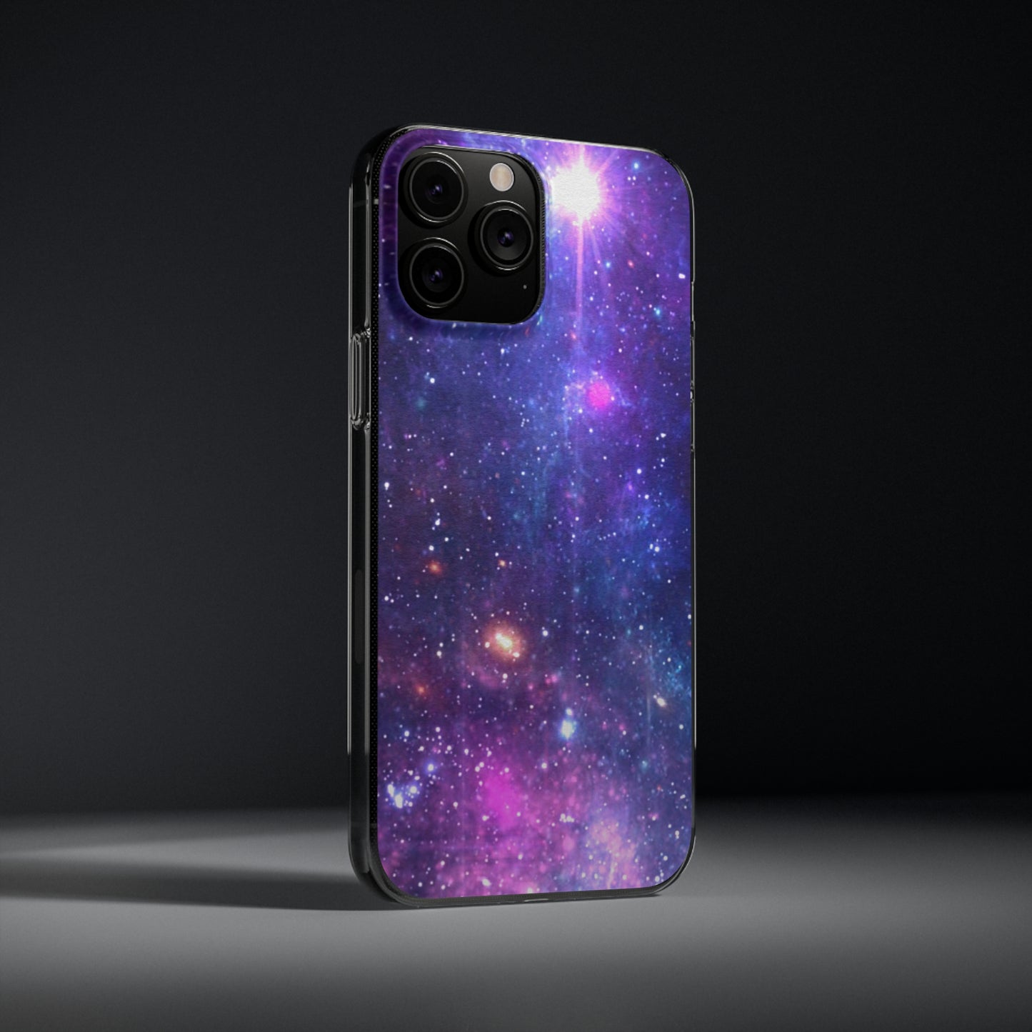 Purple Beyond the Stars Outer Space Out of this World Soft Phone Cases