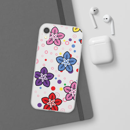 Retro Colorful Flowers Flexi Cases for IPhone and Samsung