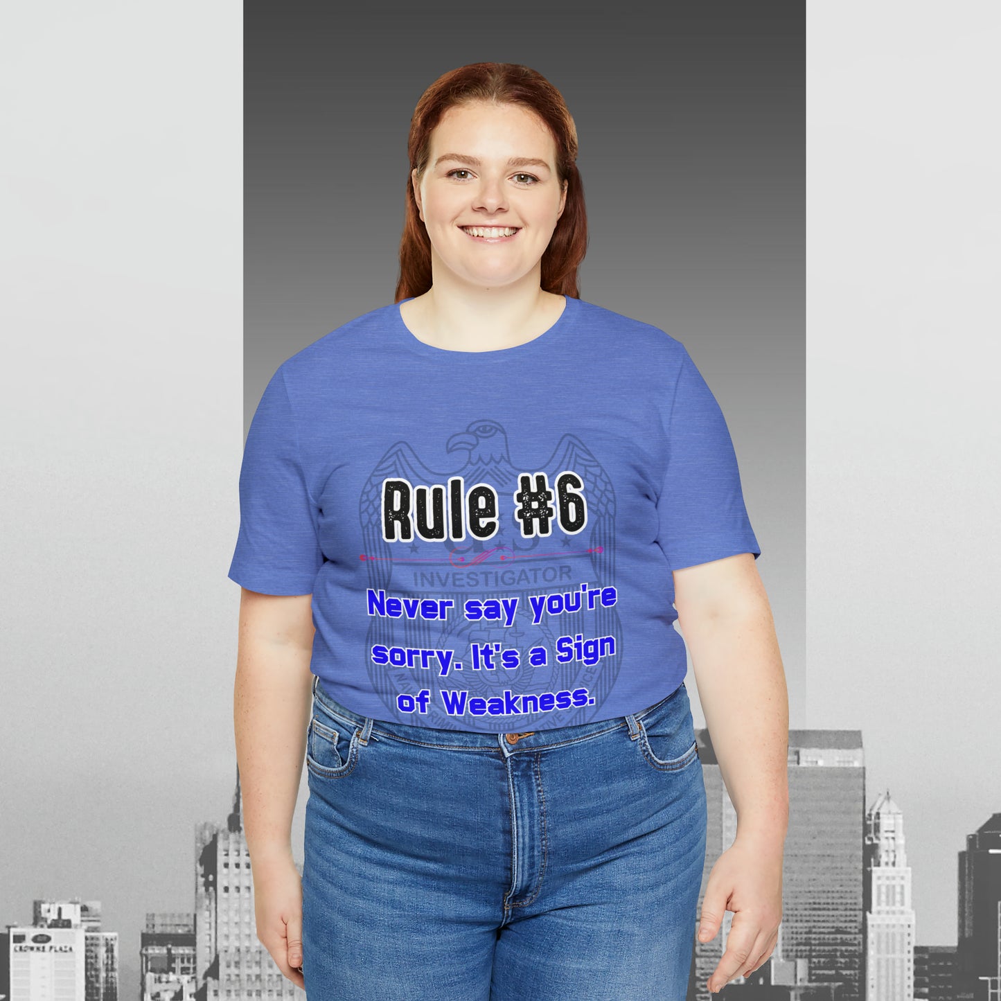 Rules of Gibbs #6 Never Say You're Sorry Unisex Jersey Short Sleeve Tee