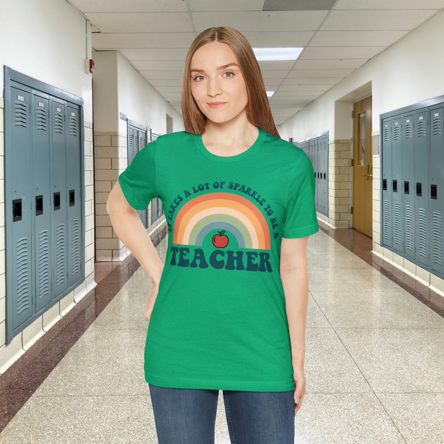 It takes alot of Sparkle to be a Teacher Unisex Jersey Short Sleeve Tee