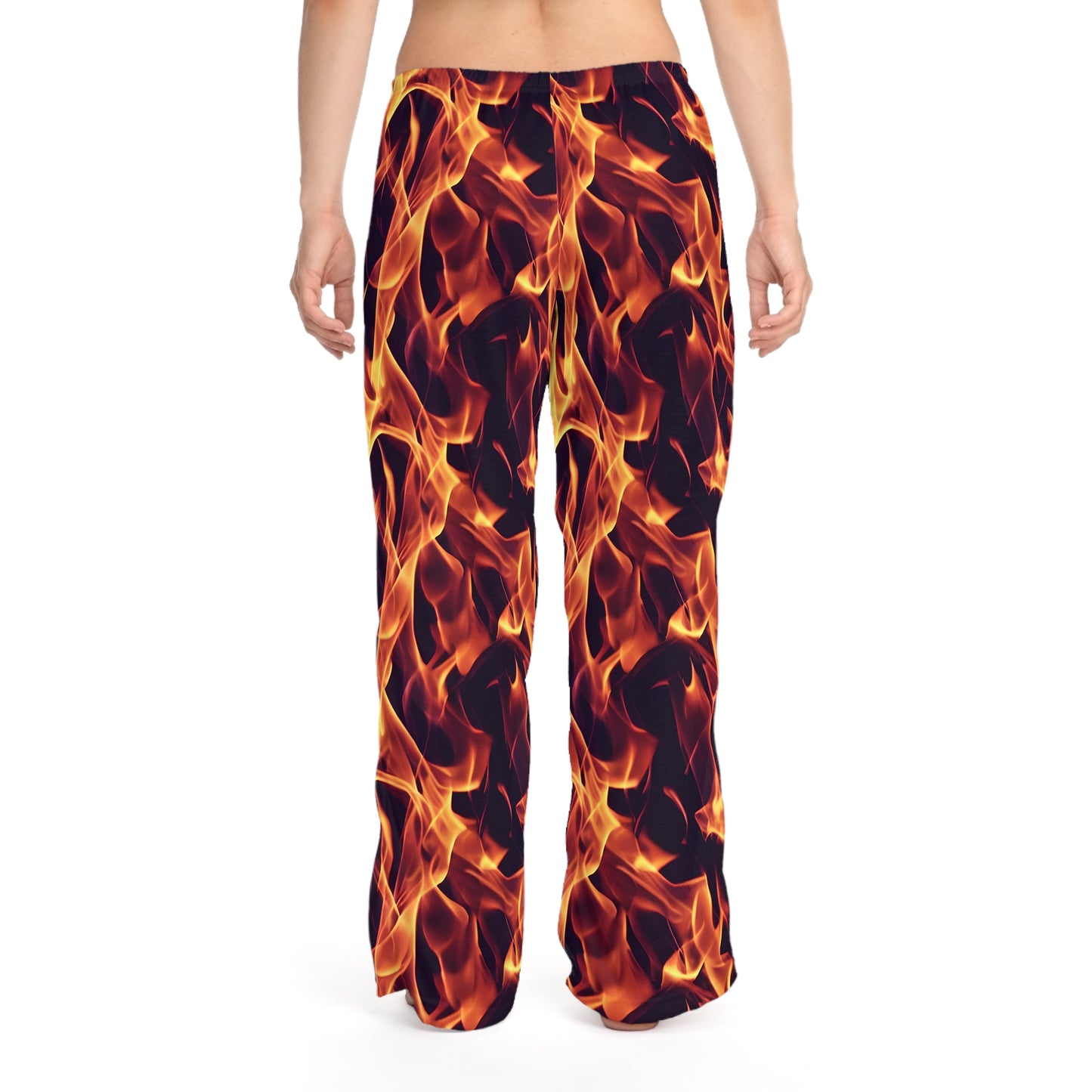 Flames All Over Women's Pajama Pants - AOP Loungewear for Stylish Comfort Women's Pajama Pants (AOP)