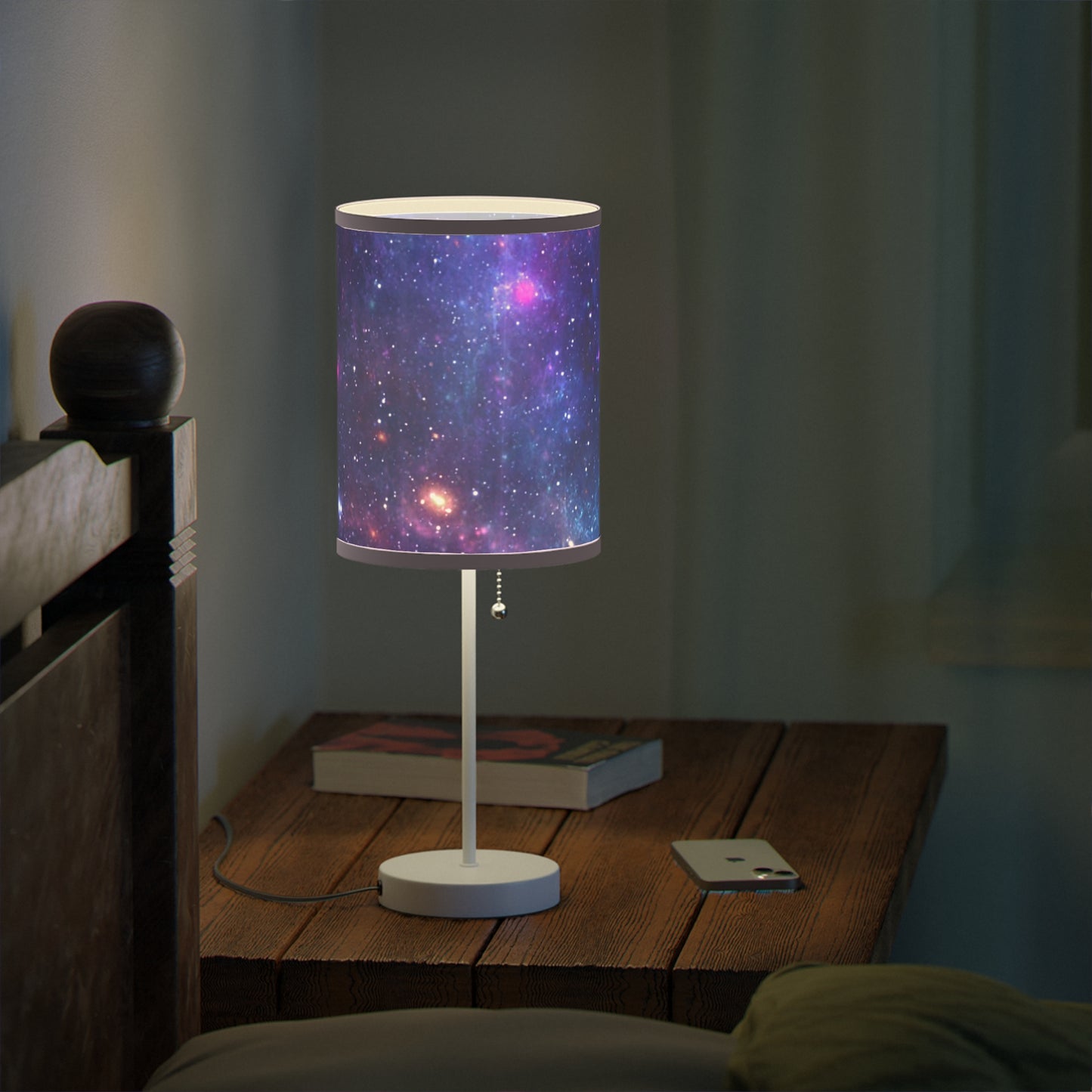 Purple Beyond the Stars Outer Space Out of this World Lamp on a Stand, US|CA plug