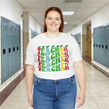 Colorful Teacher Unisex Jersey Short Sleeve Tee