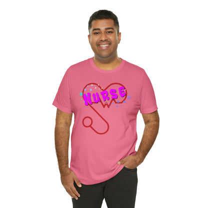 Nurse Love Unisex Jersey Tee Bella+Canvas 3001 Healthcare Gift Medical Students, Soft Fabric, Various Sizes Available