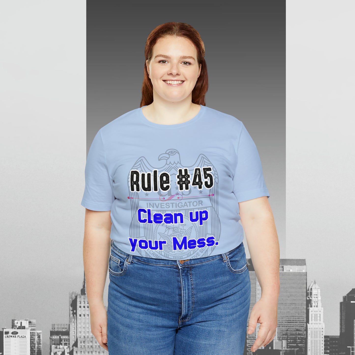 Rules of Gibbs #45 Clean up your Mess Unisex Jersey Short Sleeve Tee