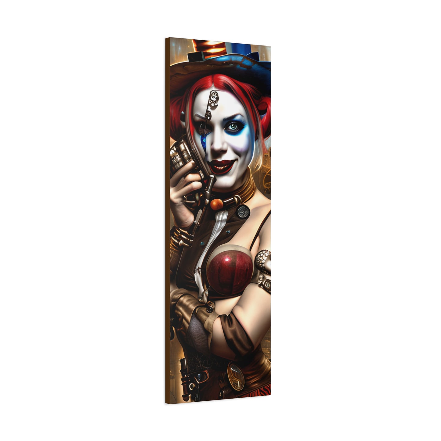 Hyper Realistic Steampunk Harley Quinn Matte Canvas, Stretched, 1.25"