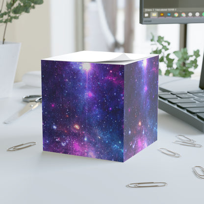 Purple Beyond the Stars Outer Space Out of this World Note Cube