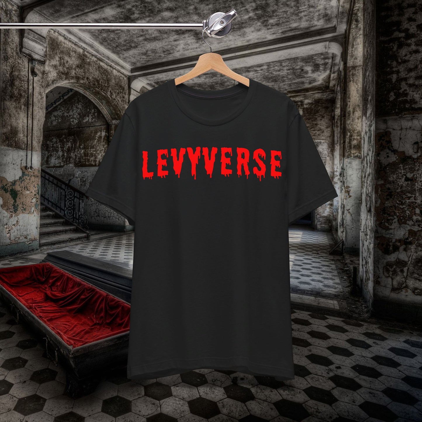 Across the Pond Edition LEVYVERSE: Where Punchlines Defy Gravity Unisex Jersey Short Sleeve Tee #levyverse Comedy IN Multiple Sizes