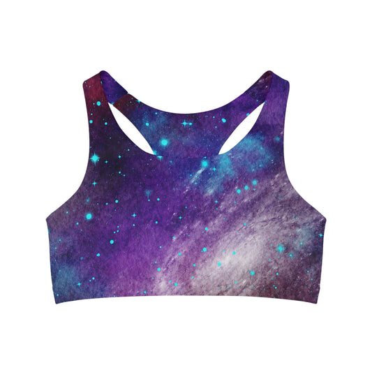 Outer Space Out of this World Seamless Sports Bra (AOP)